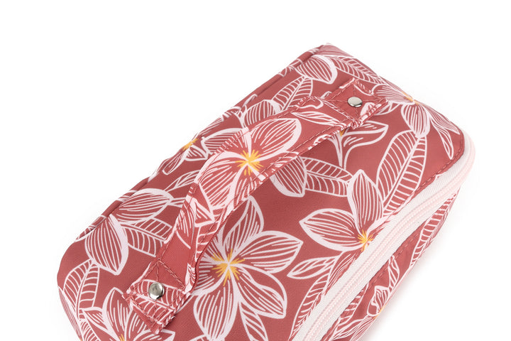 Travel Cosmetic Pouch Plumeria Pink