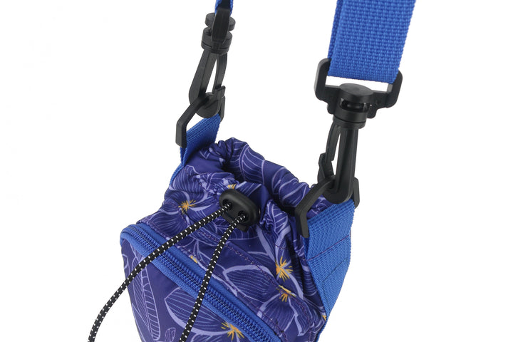 Water Bottle Holder Small Plumeria Blue