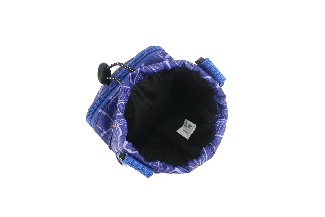 Water Bottle Holder Small Plumeria Blue