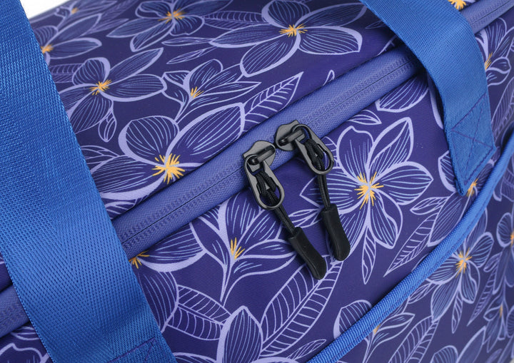 Cooler Tote Large Plumeria Blue