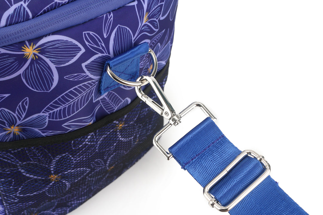 Cooler Tote Large Plumeria Blue