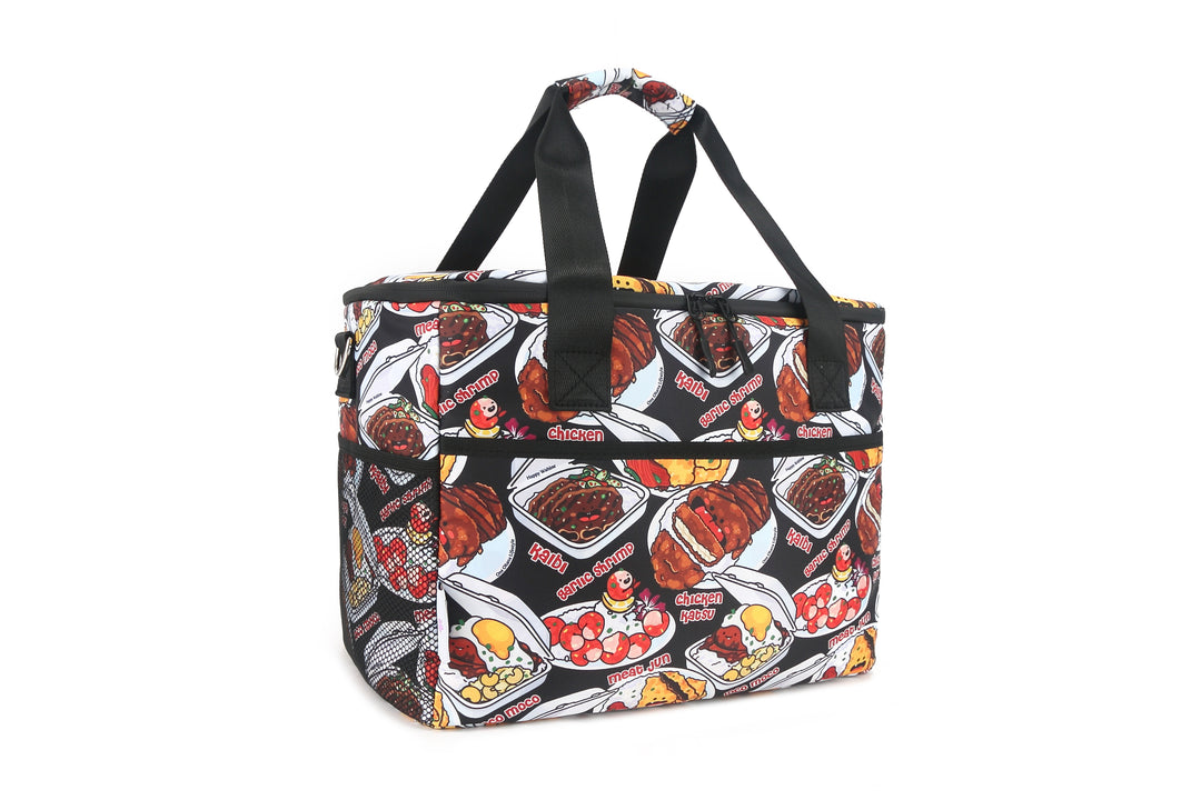 Cooler Tote Large Plate Lunch Black