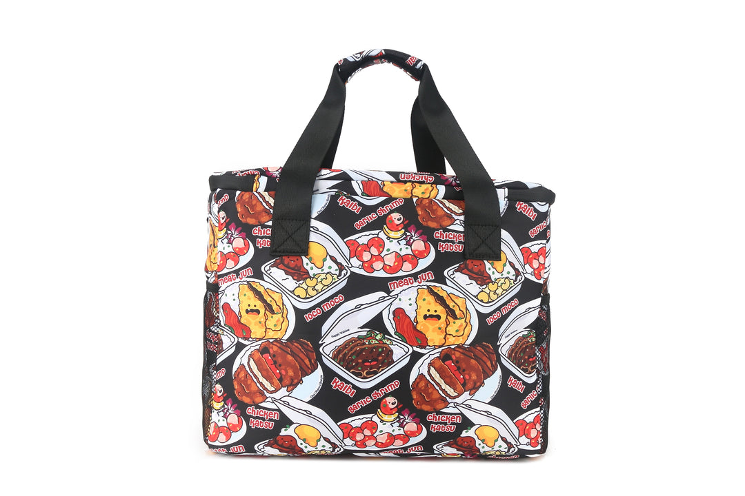 Cooler Tote Large Plate Lunch Black