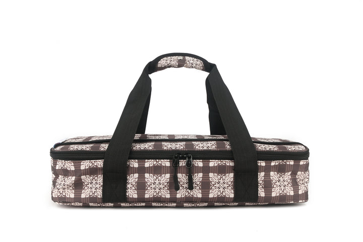 Casserole Insulated Carry Case Quilt Palaka Brown