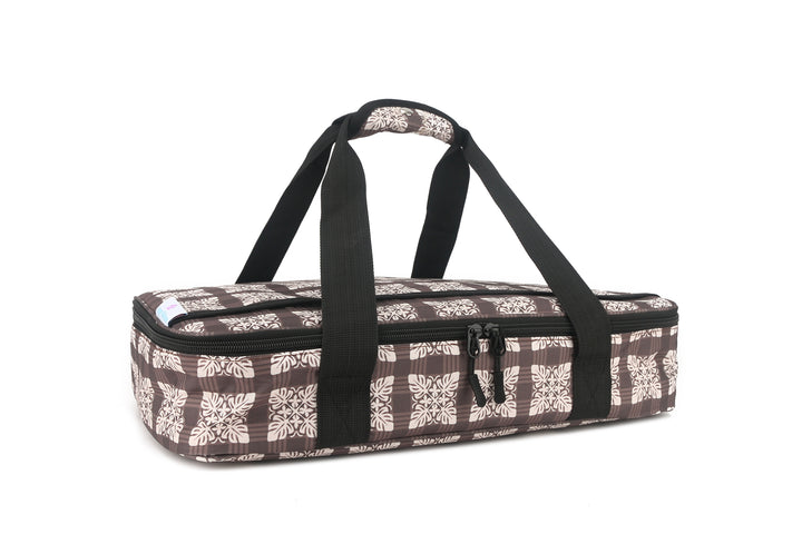 Casserole Insulated Carry Case Quilt Palaka Brown