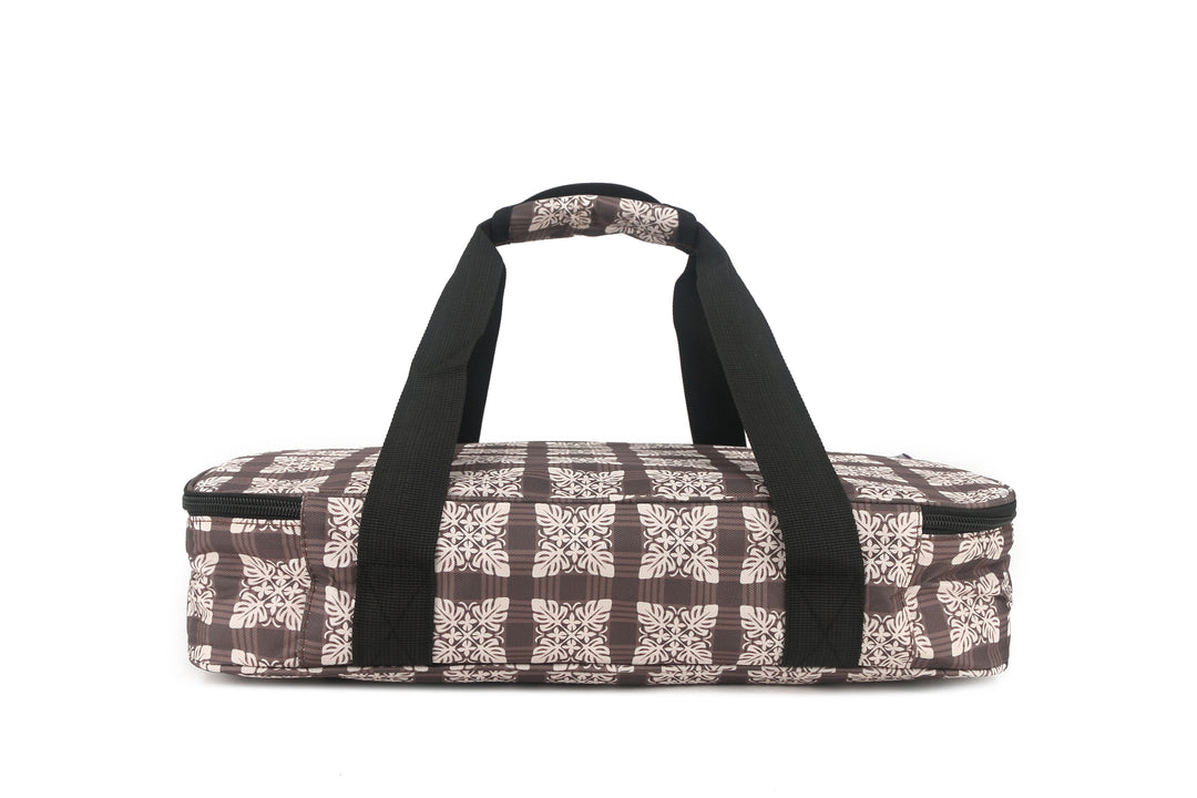 Casserole Insulated Carry Case Quilt Palaka Brown