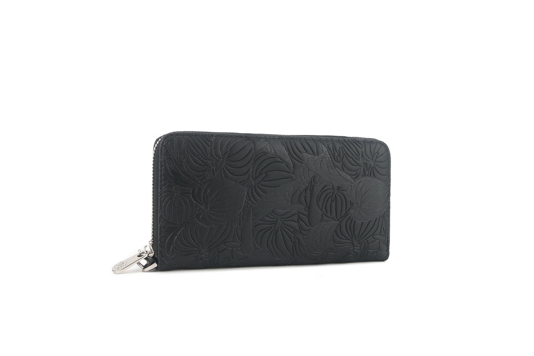 Wallet Kaylee Anthurium Embossed Black