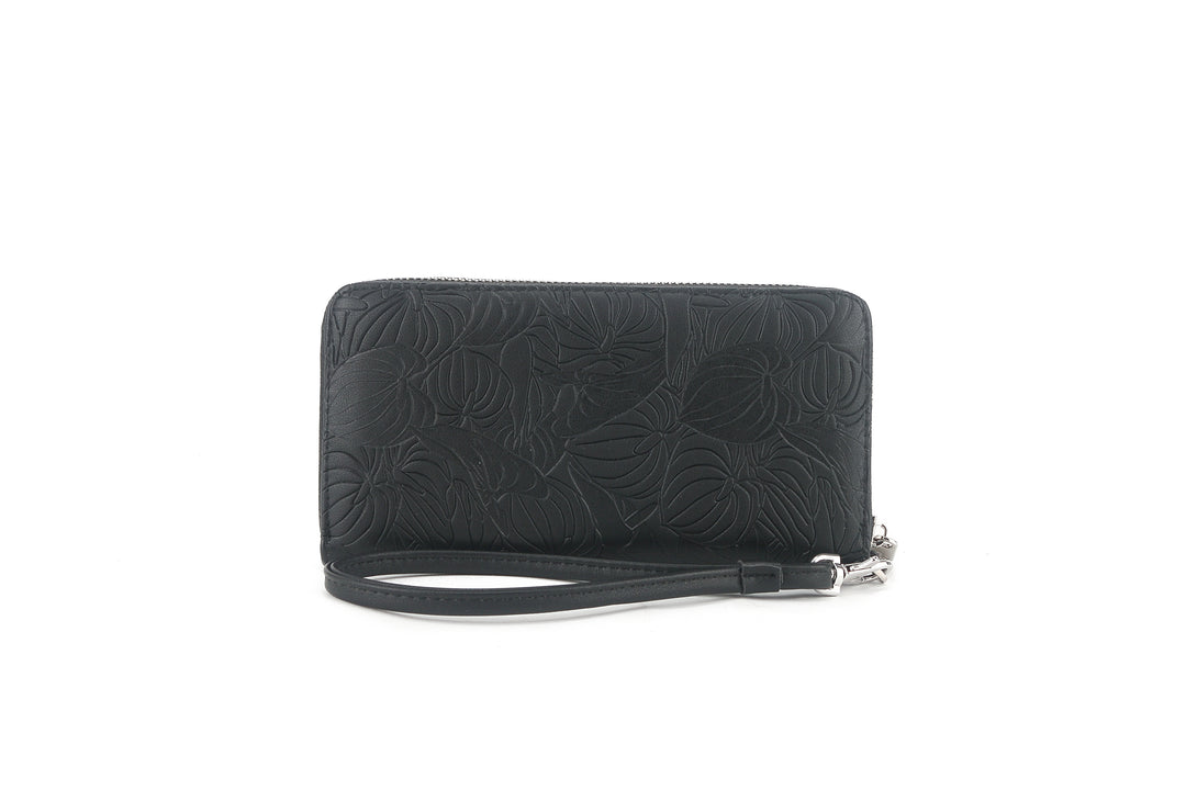 Wallet Kaylee Anthurium Embossed Black