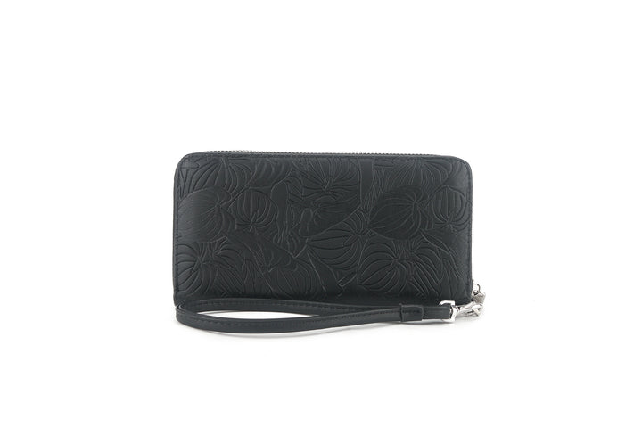 Wallet Kaylee Anthurium Embossed Black