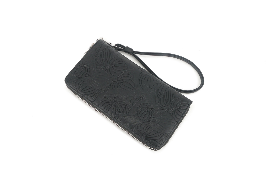 Wallet Kaylee Anthurium Embossed Black