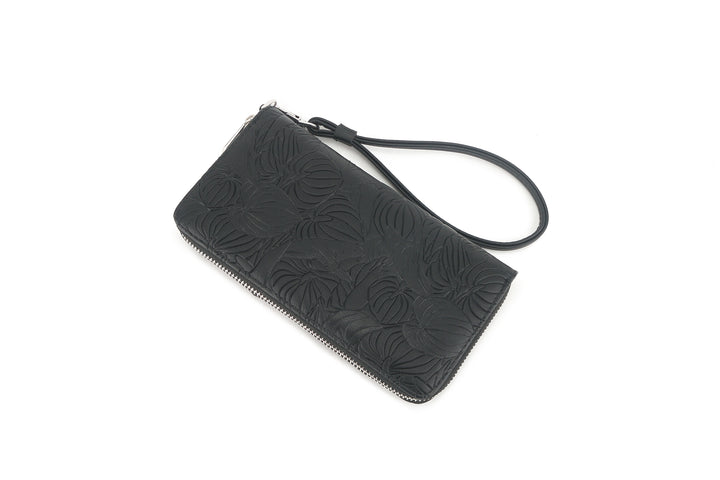 Wallet Kaylee Anthurium Embossed Black