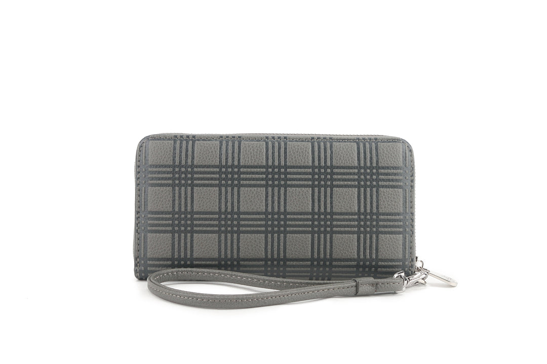 Wallet Kaylee Palaka Embossed Grey