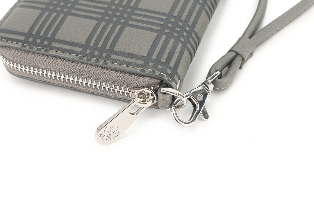 Wallet Kaylee Palaka Embossed Grey