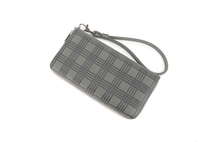 Wallet Kaylee Palaka Embossed Grey