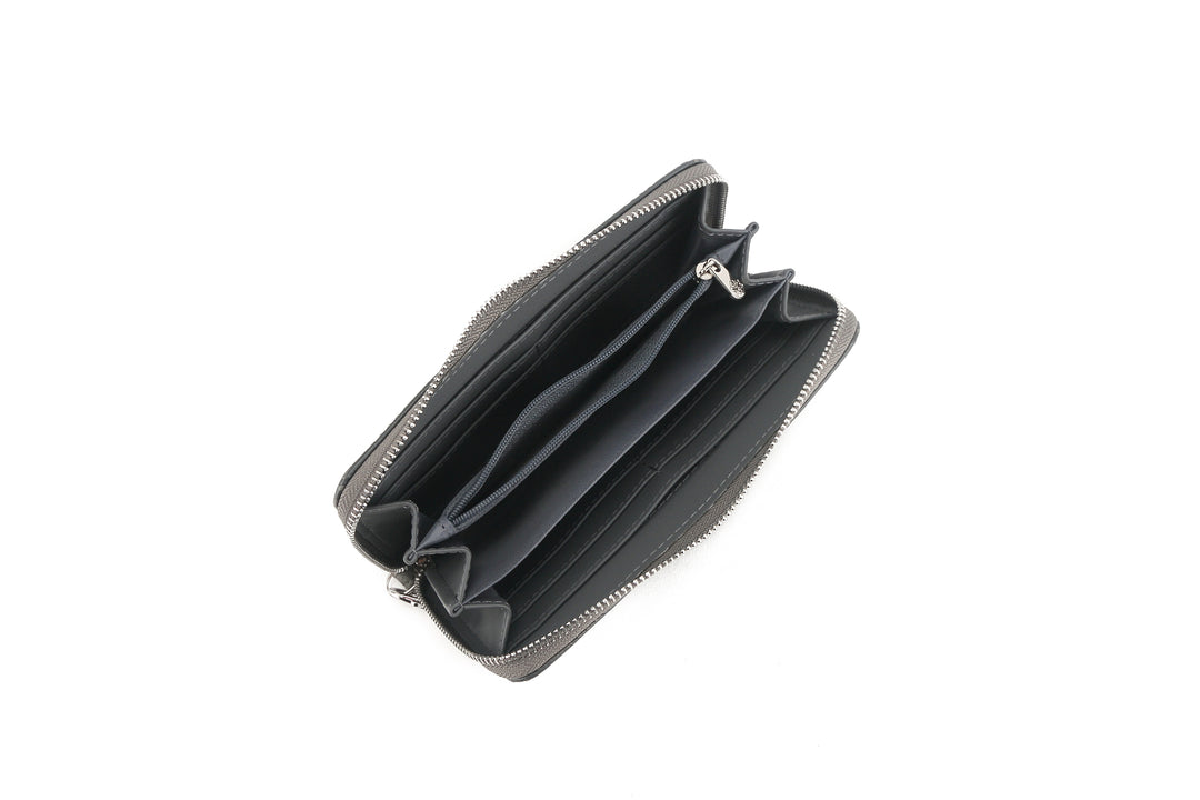 Wallet Kaylee Palaka Embossed Grey