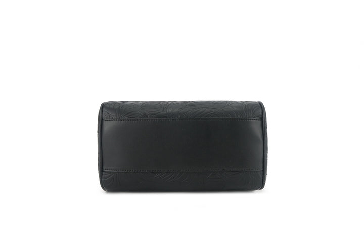 Satchel Michelle Anthurium Embossed Black