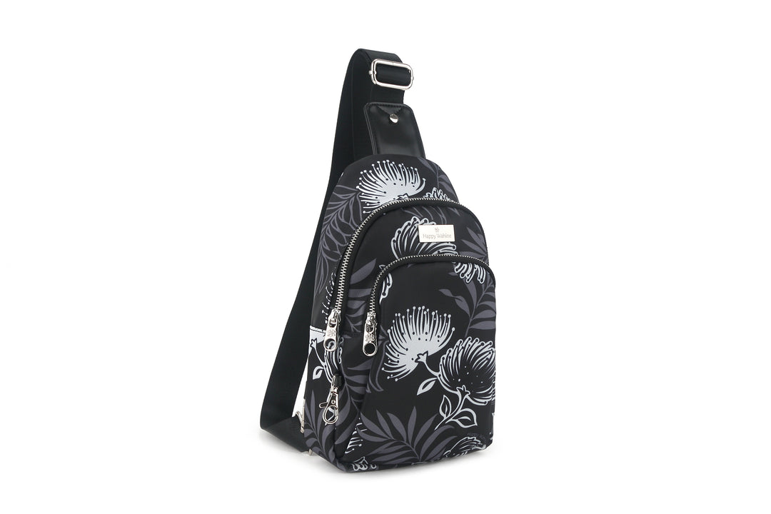 Sling Bag Ke'olu Lehua Black