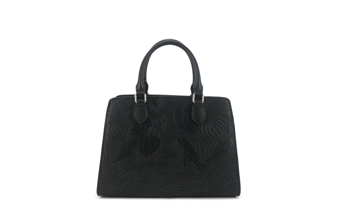 Satchel Gigi Anthurium Embossed Black