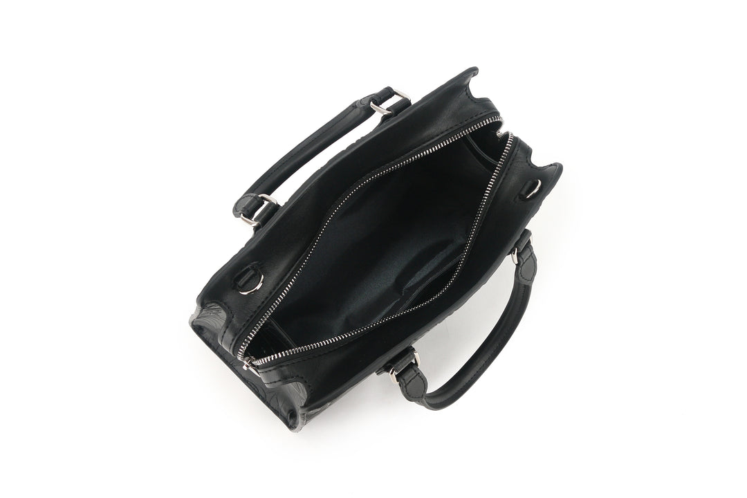 Satchel Gigi Anthurium Embossed Black