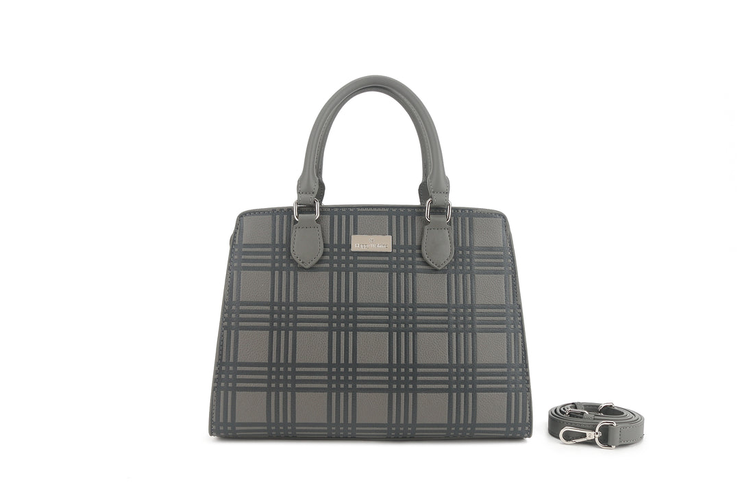 Satchel Gigi Palaka Embossed Grey