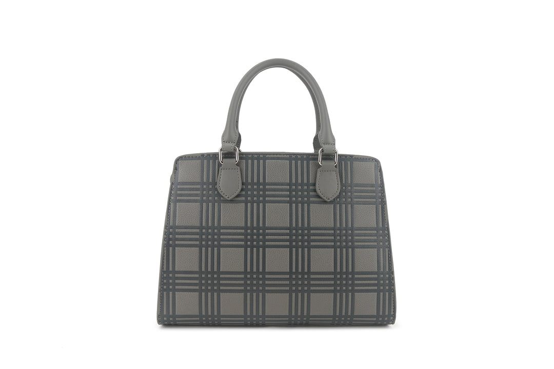 Satchel Gigi Palaka Embossed Grey