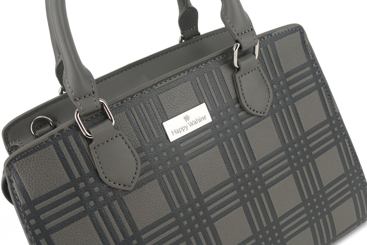 Satchel Gigi Palaka Embossed Grey