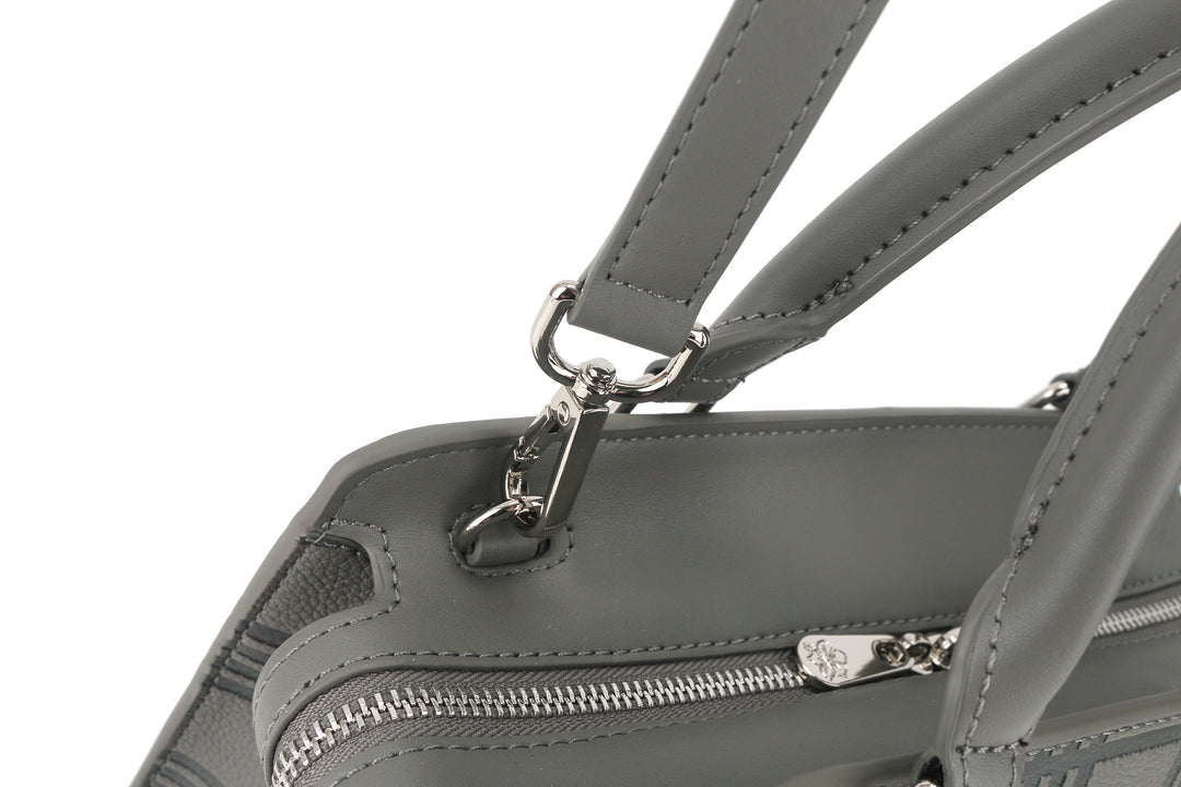 Satchel Gigi Palaka Embossed Grey