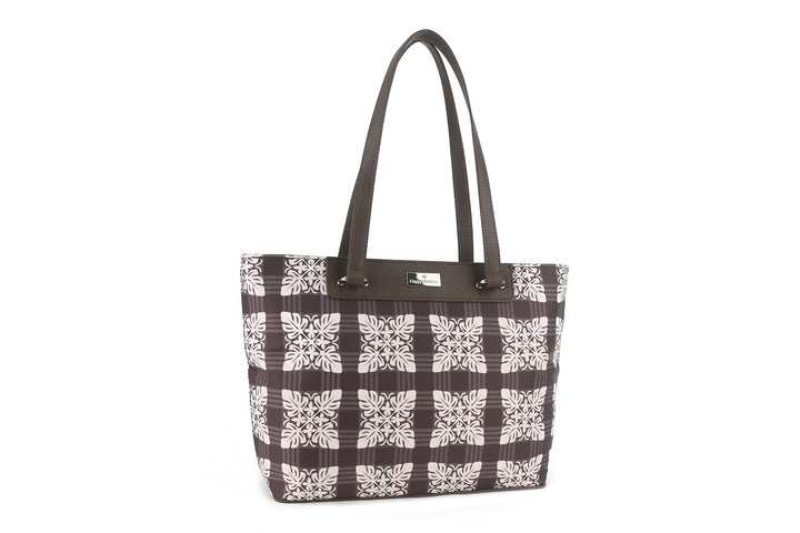 Tote Bag Ke'olu Quilt Palaka Brown