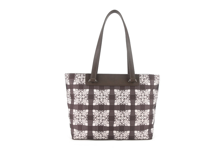 Tote Bag Ke'olu Quilt Palaka Brown
