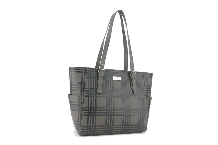 Tote Elizabeth Palaka Embossed Grey