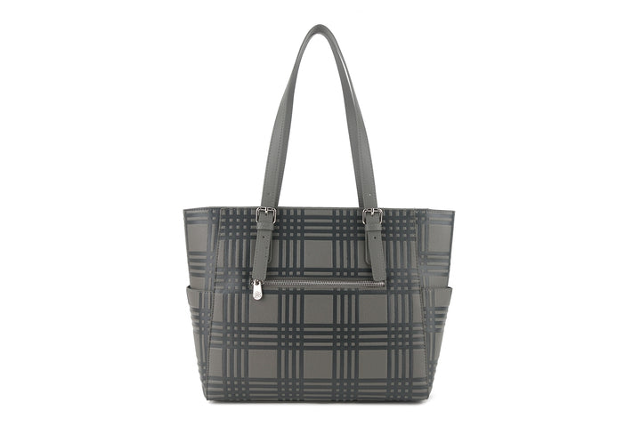 Tote Elizabeth Palaka Embossed Grey