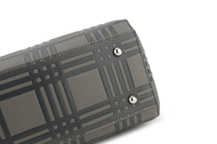 Tote Elizabeth Palaka Embossed Grey
