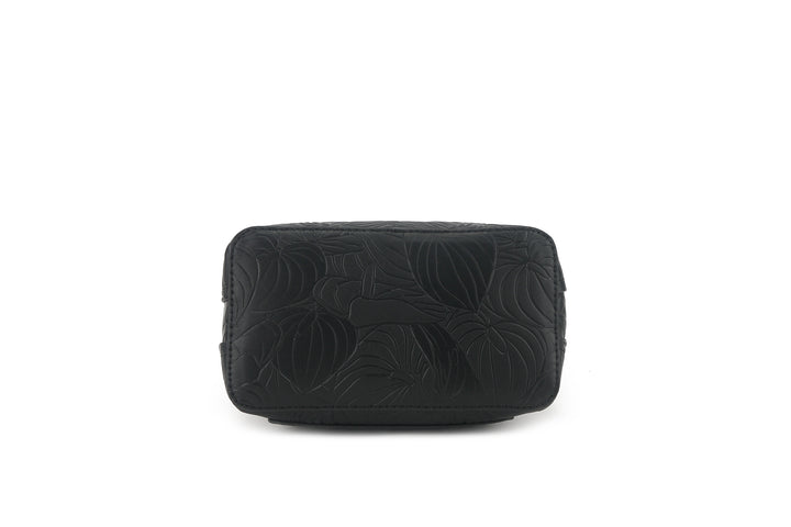 Crossbody Abby Anthurium Embossed Black