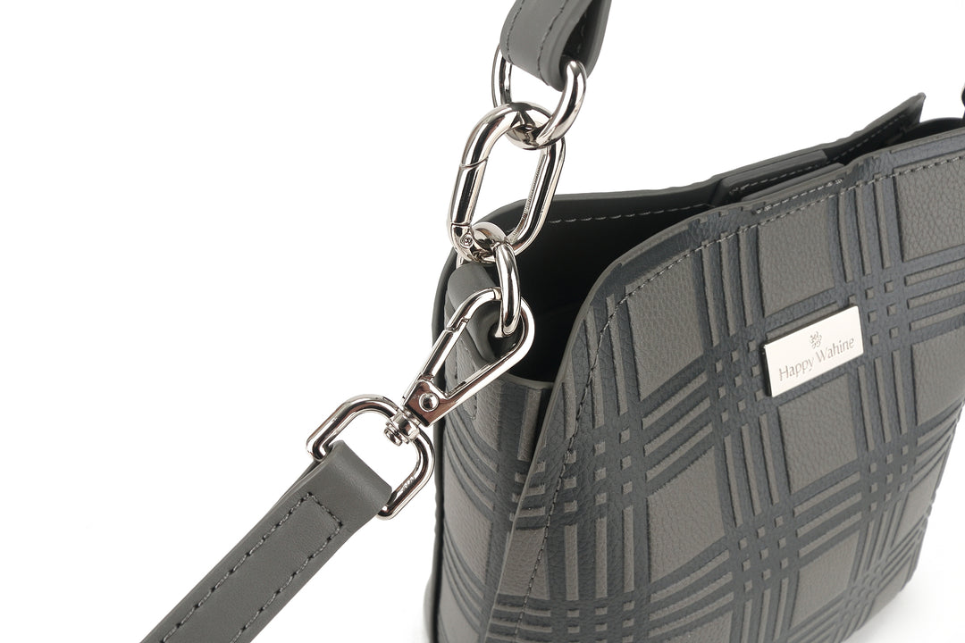 Crossbody Abby Palaka Embossed Grey