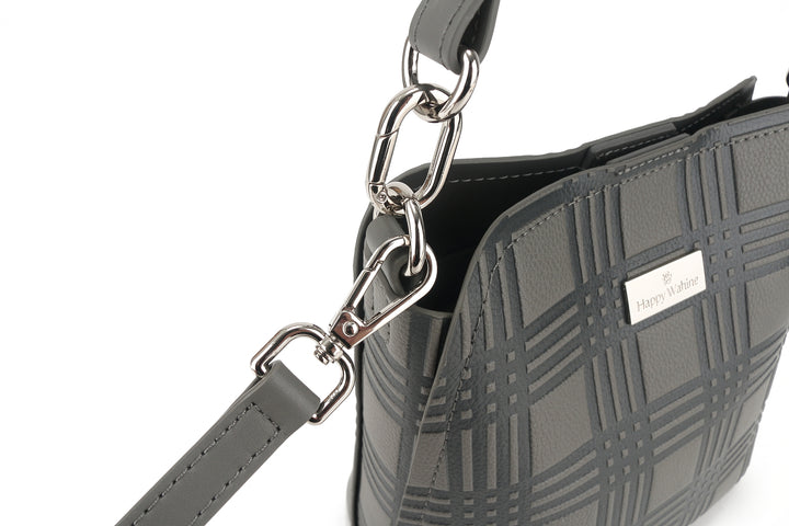Crossbody Abby Palaka Embossed Grey