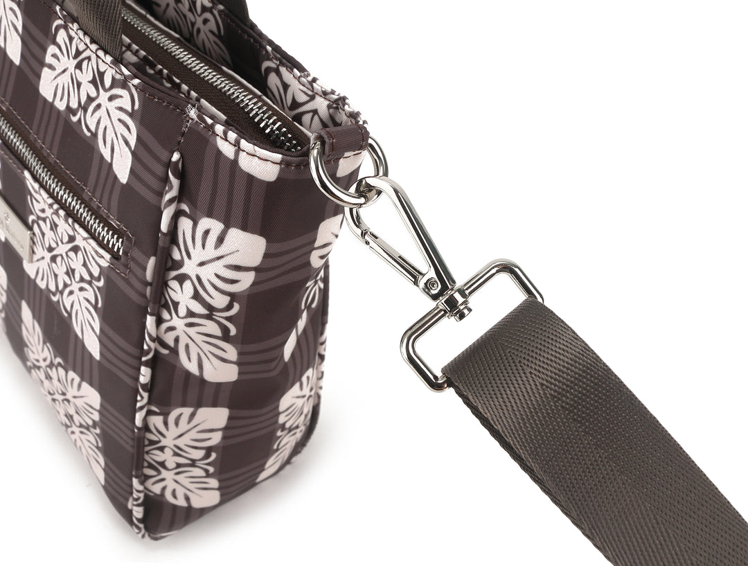 Crossbody Ke'olu Quilt Palaka Brown