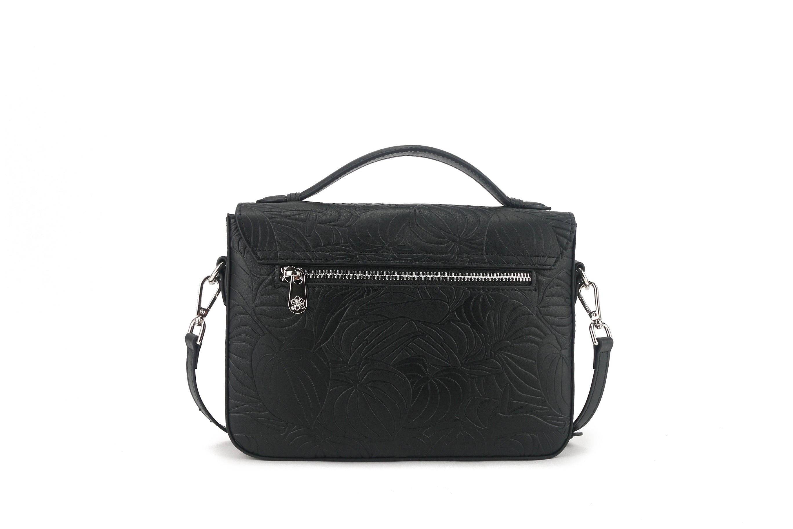 Eaphi ハンドバッグ Satchel Alice Anthurium Embossed Black – Happy Wahine