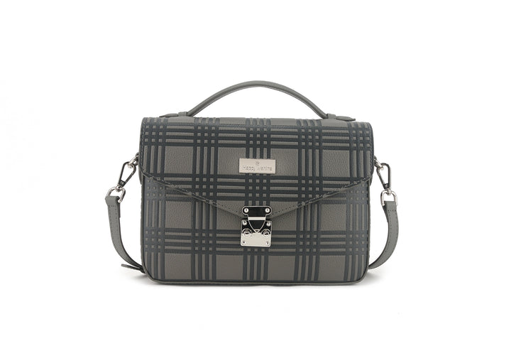 Satchel Alice Palaka Embossed Grey