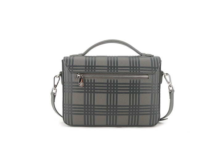 Satchel Alice Palaka Embossed Grey