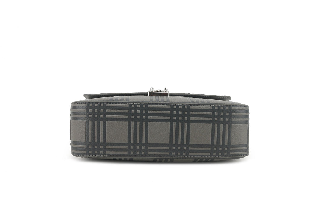 Satchel Alice Palaka Embossed Grey