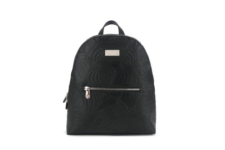 Backpack Tiffany Anthurium Embossed Black