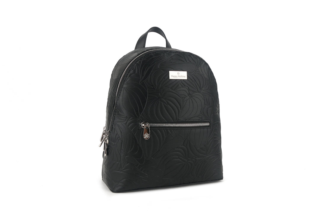 Backpack Tiffany Anthurium Embossed Black