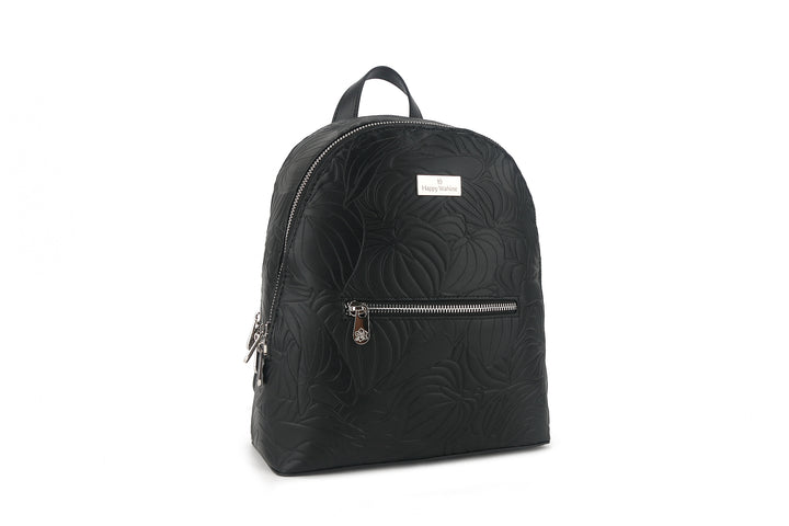 Backpack Tiffany Anthurium Embossed Black