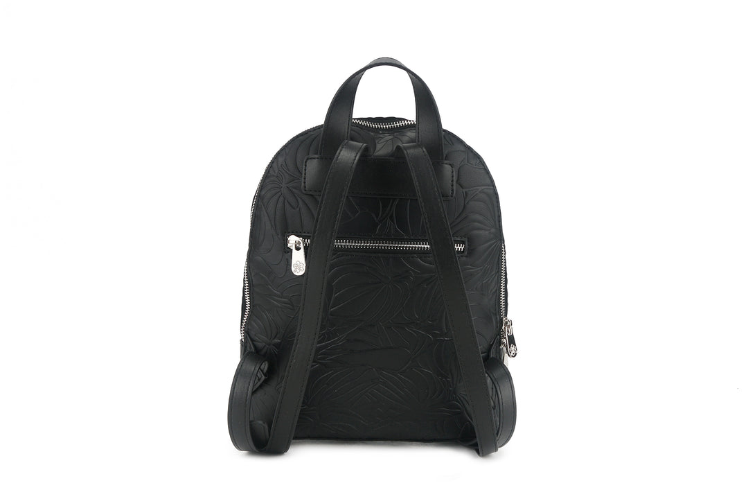 Backpack Tiffany Anthurium Embossed Black
