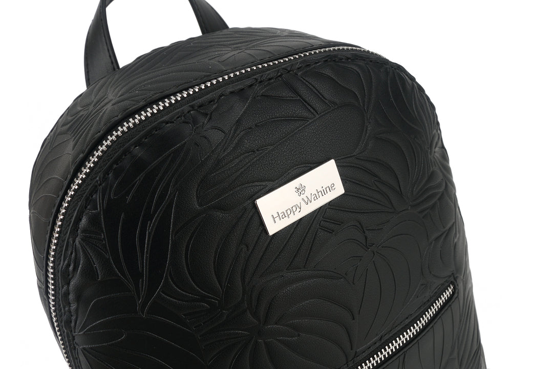 Backpack Tiffany Anthurium Embossed Black