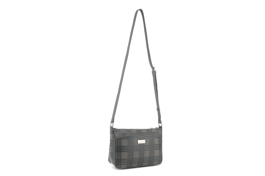 Crossbody Brittney Palaka Embossed Grey