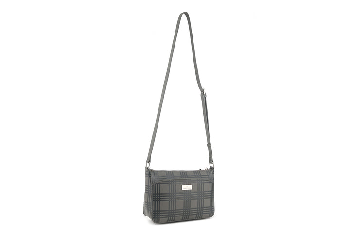 Crossbody Brittney Palaka Embossed Grey
