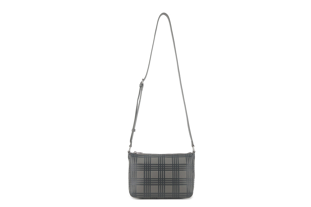 Crossbody Brittney Palaka Embossed Grey