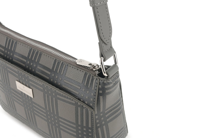 Crossbody Brittney Palaka Embossed Grey