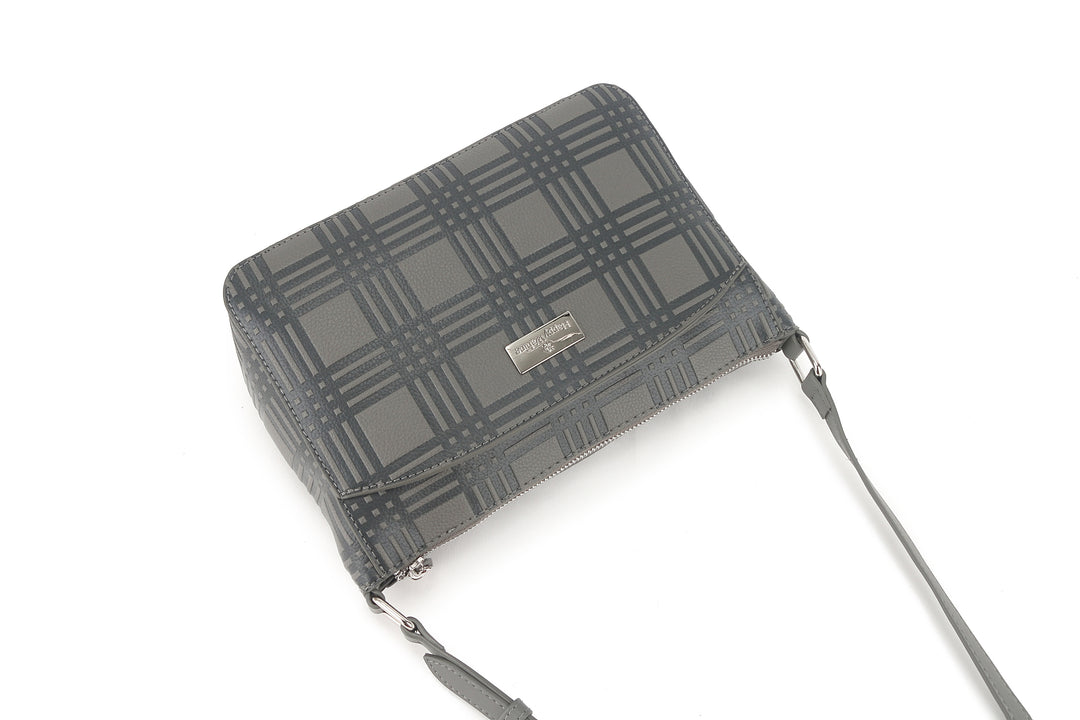 Crossbody Brittney Palaka Embossed Grey